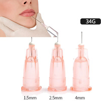 100pcs/box 34G 4mm 2.5mm Medical Disposable Pricking Needle Cosmetic Micro  Water Light Needle Syringe Small Needle Tool parts
