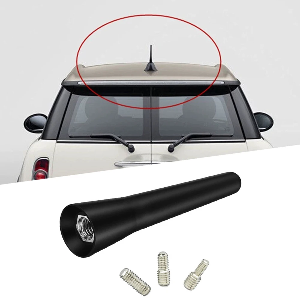 

Прочное крепление для радио на крыше FM AM DAB, черный, длина 6,5 см, автомобильная универсальная с винтами, автомобильная антенна, мини-короткие автомобильные аксессуары