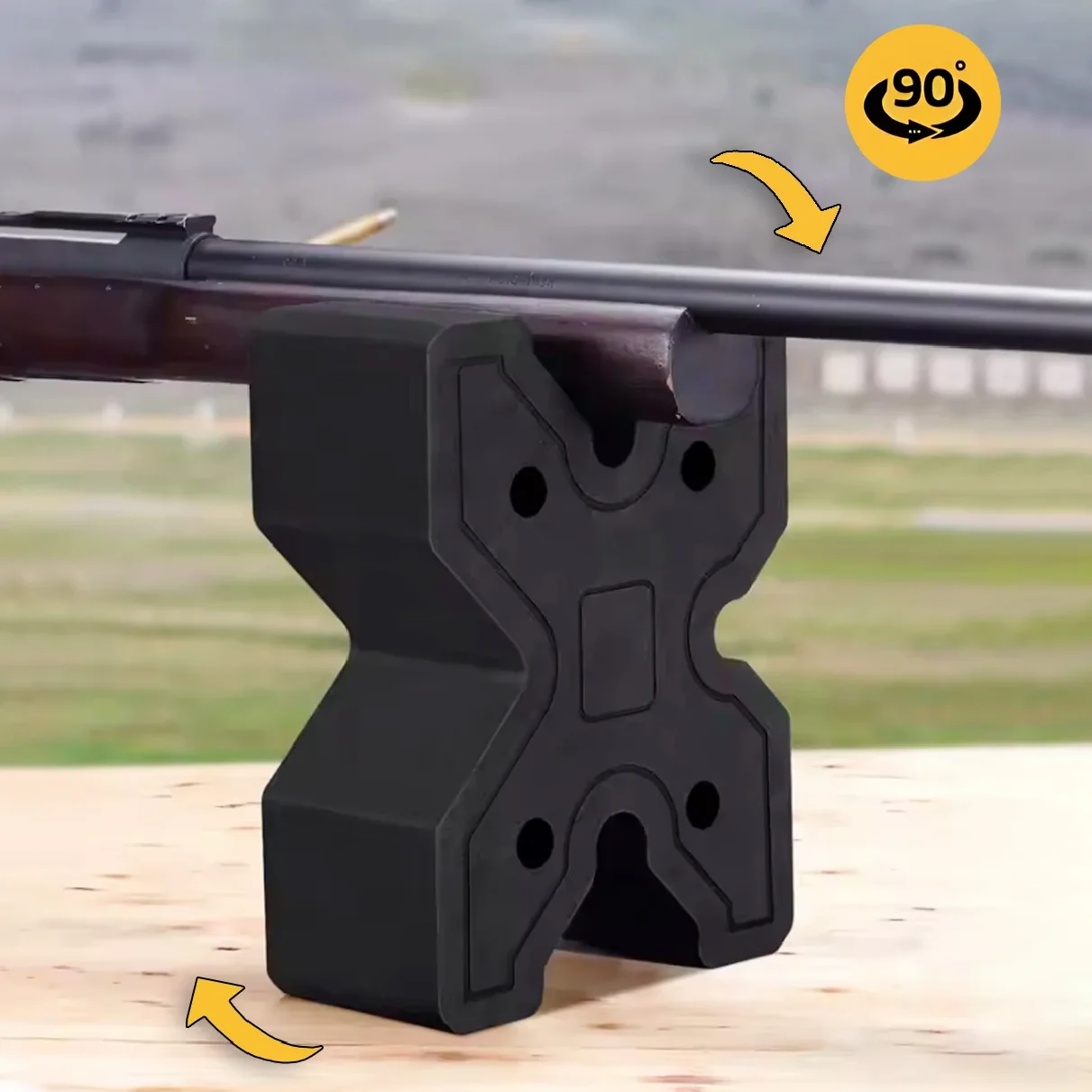 

CL Tactical Rifle X-Block Shooting Bench Rest Rifle Block Mount Stand EVA Foam Adater Reduces Recoil Hunting Outdoor Buttstock