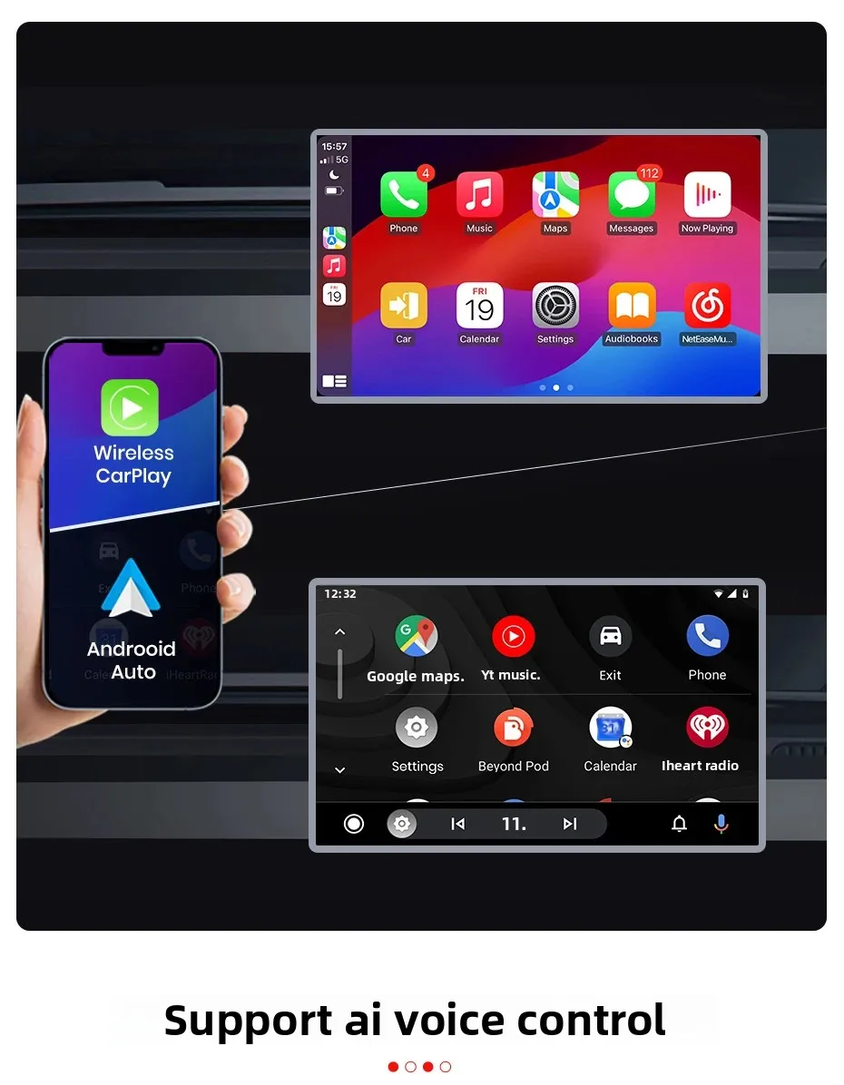 Junsun 7'' 9'' Kabelloses CarPlay Autoradio für VW Passat B6 Skoda Octavia Golf 5 Tiguan Touran POLO Seat 2Din Autoradio RDS D – Detail 14