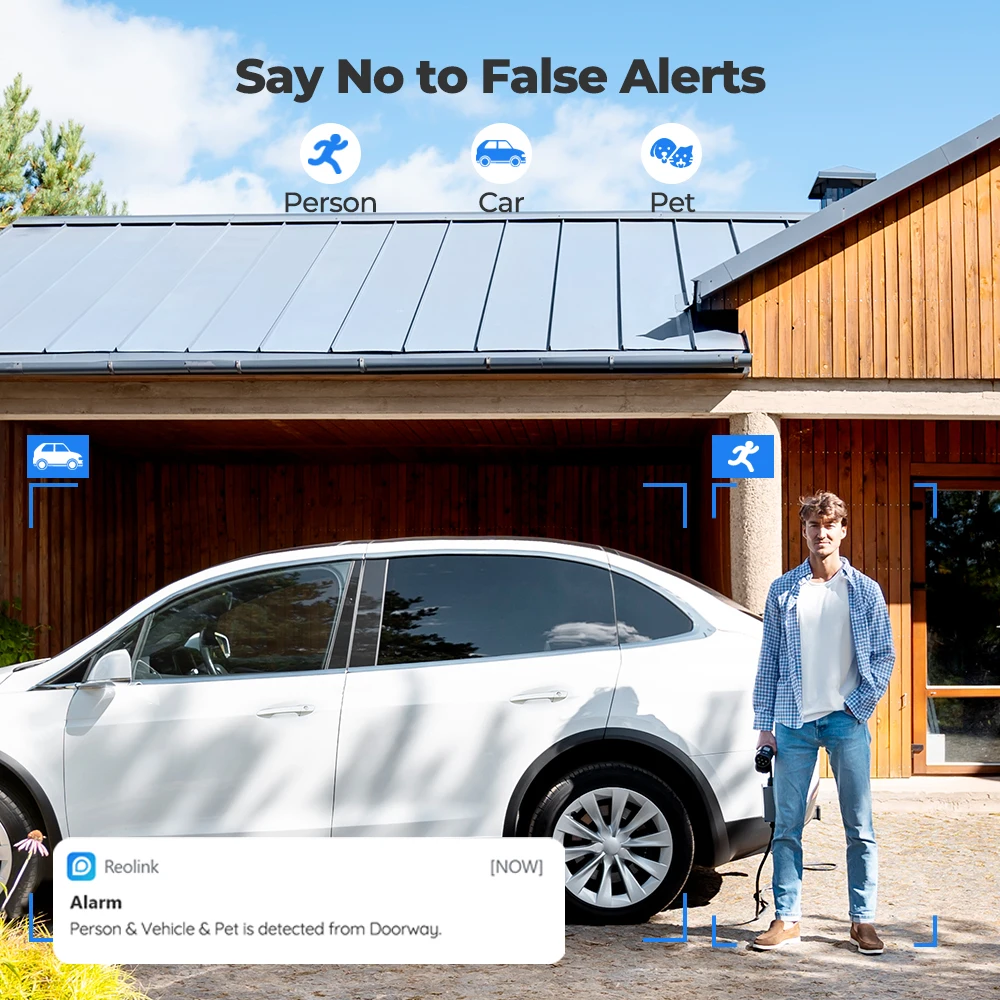 Reolink Duo 2 Dual Lens 2K 6MP WiFi Wireless Battery Camera Smart Detection Waterproof 6X Zoom Security Wifi Surveillance Camera