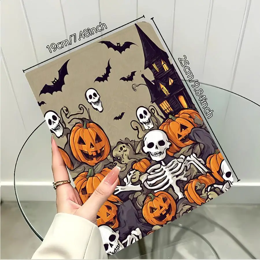 With Pencil Holder Case for Xiaomi Redmi Pad SE K Pad 8.8 9.7 12.4 Inch Pad 6s Pro 7 Ultra Pad 5 6 7 8 Pro Skeleton Pumpkin