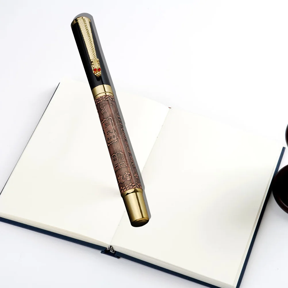 

Классический дизайн, красно-коричневая авторучка, роскошный письменный инструмент, гладкий почерк, высококлассные коллекционные ручки с инкрустациями