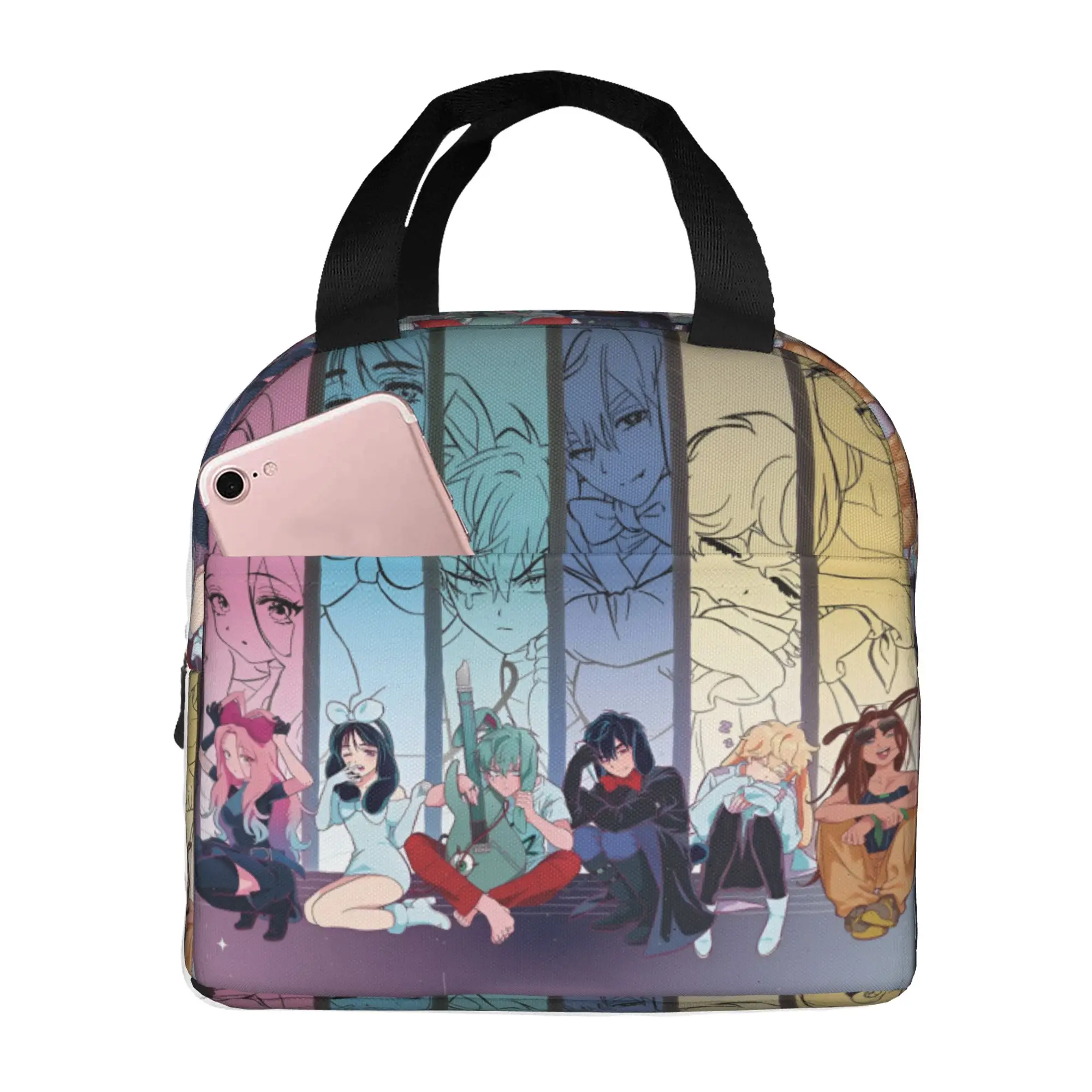 Aliens Stages Insulated Lunch Bag for Camping Travel Popular Comic Waterproof Cooler Thermal Lunch Box Women Men