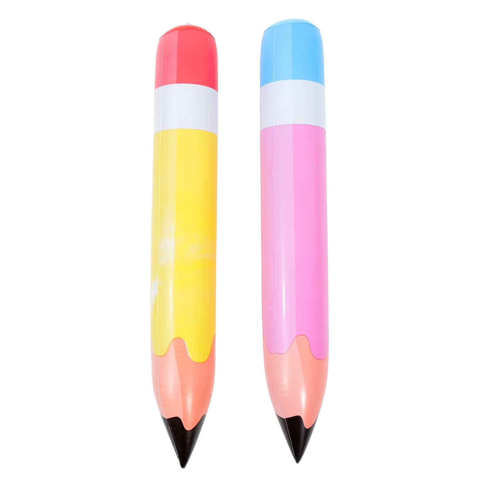 Funny Pencil Inflatable Pencils Novelty Crayon Inflate Big Preschool Giant Prop Pastel Crayons