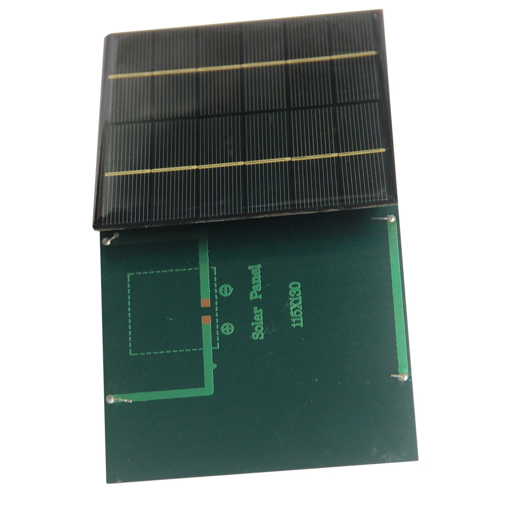 BUHESHUI 6V 2.5W Module de cellule solaire panneau solaire polycristallin pour chargeur de batterie 3.7V chargeur solaire bricolage 115*130MM 5 pièces/lot