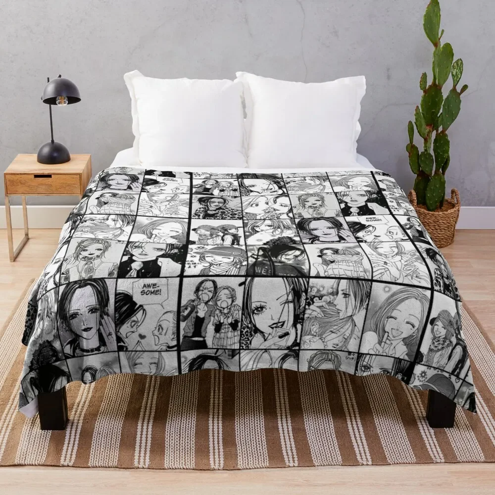 

Nana x Hachi Manga Panel collage 2 Throw Blanket Warm Comfortable Blanket Gift for Parents Friends