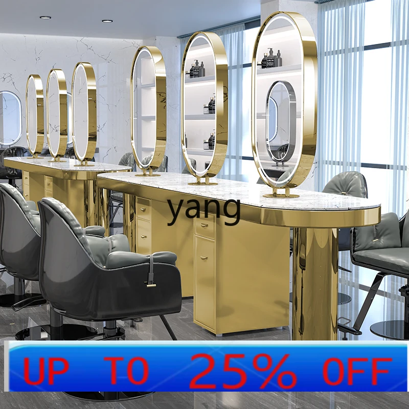 

LHH парикмахерская, новое простое зеркало из нержавеющей стали, двухстороннее зеркало для парикмахерской, специальное