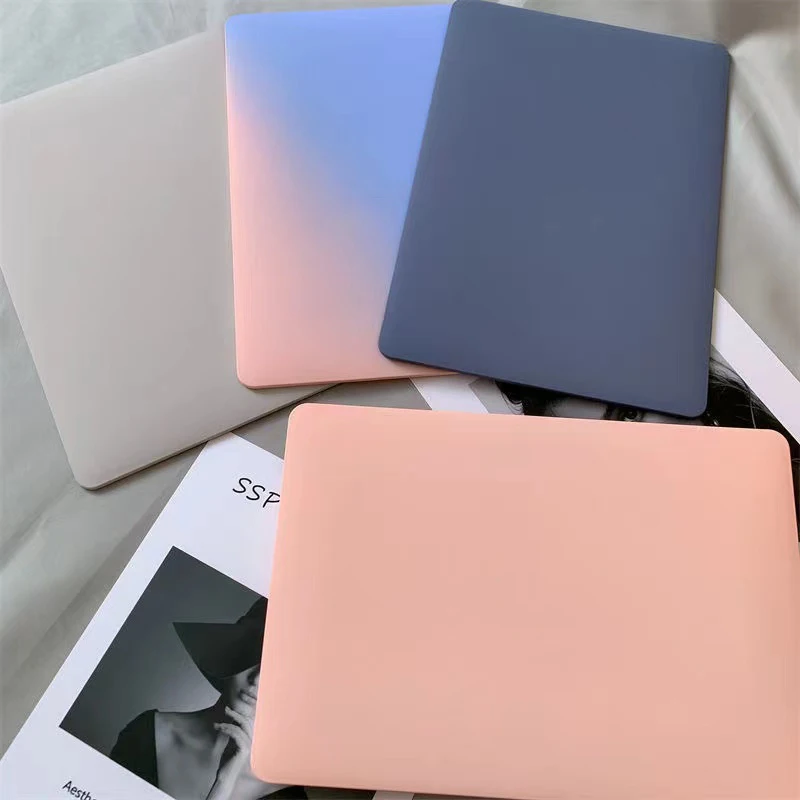 Newest Laptop Case for Macbook Air 13 15 M3 M2 Pro 14 16 Inch Cream Smooth Cover for MacBook Case Pro 13 M1 A2338 Hollowed Style