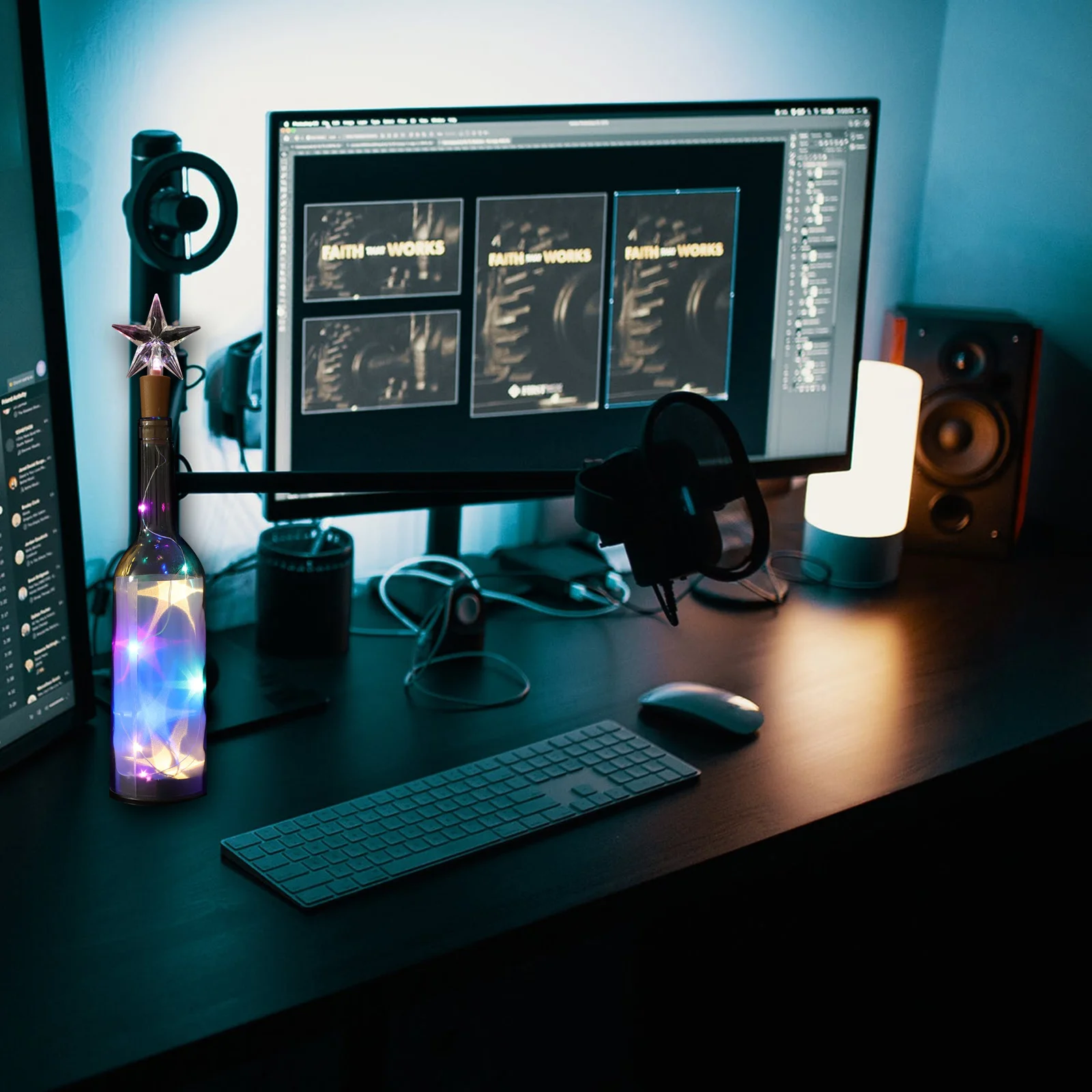 2 قطعة سلسلة أضواء الفلين النبيذ LED أضواء الفلين زجاجة ديكور ذاتي الصنع لغرفة النوم حفلة حديقة الاستخدام الداخلي في الهواء الطلق