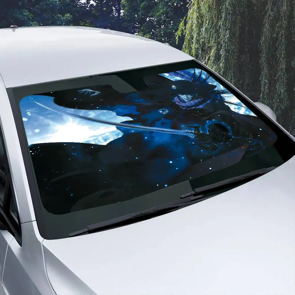 Vampire Hunter D Classic Japanese Anime Retro Sunshade Windscreen 3D Film Plaid Gift Novelty Car Front Window Visor 70x130cm