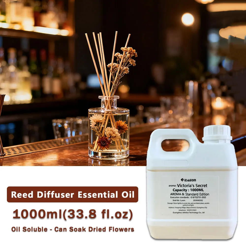 ESAEON 1000ml(33.8 fl.oz) Victoria's Secret Essential Oils - For Reed Diffuser & Fireless Aromatherapy, Rattan Diffuser Essence