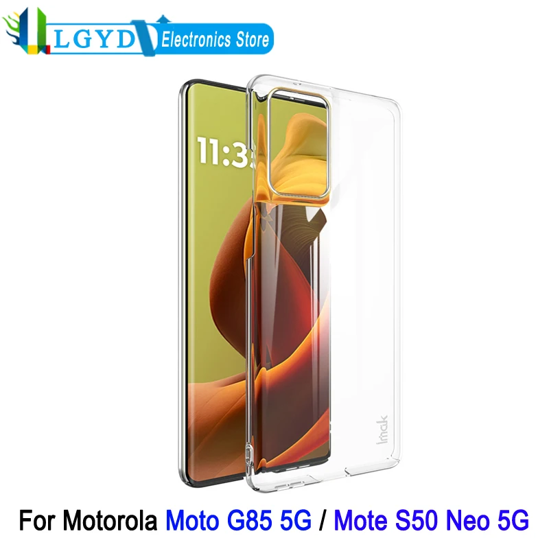 Imak Hard Phone Case For Motorola Moto G85 5G Wear-resisting Crystal Protective Cover For Motorola Moto S50 Neo 5G