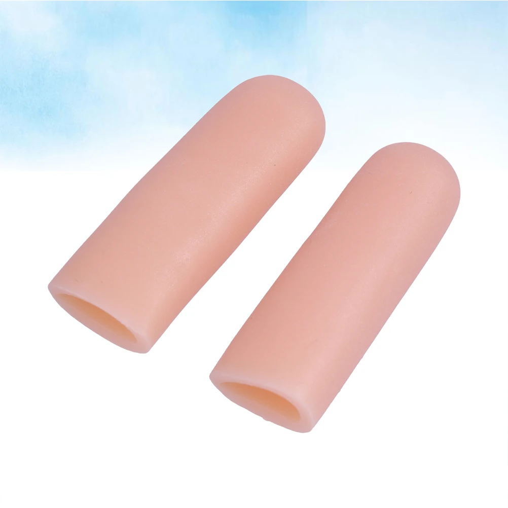 4 Uds tapas de Gel fundas protectoras separadores de Gel de sílice estuche de masaje protectores de dedos alivio del dolor herramientas para el cuidado de los pies