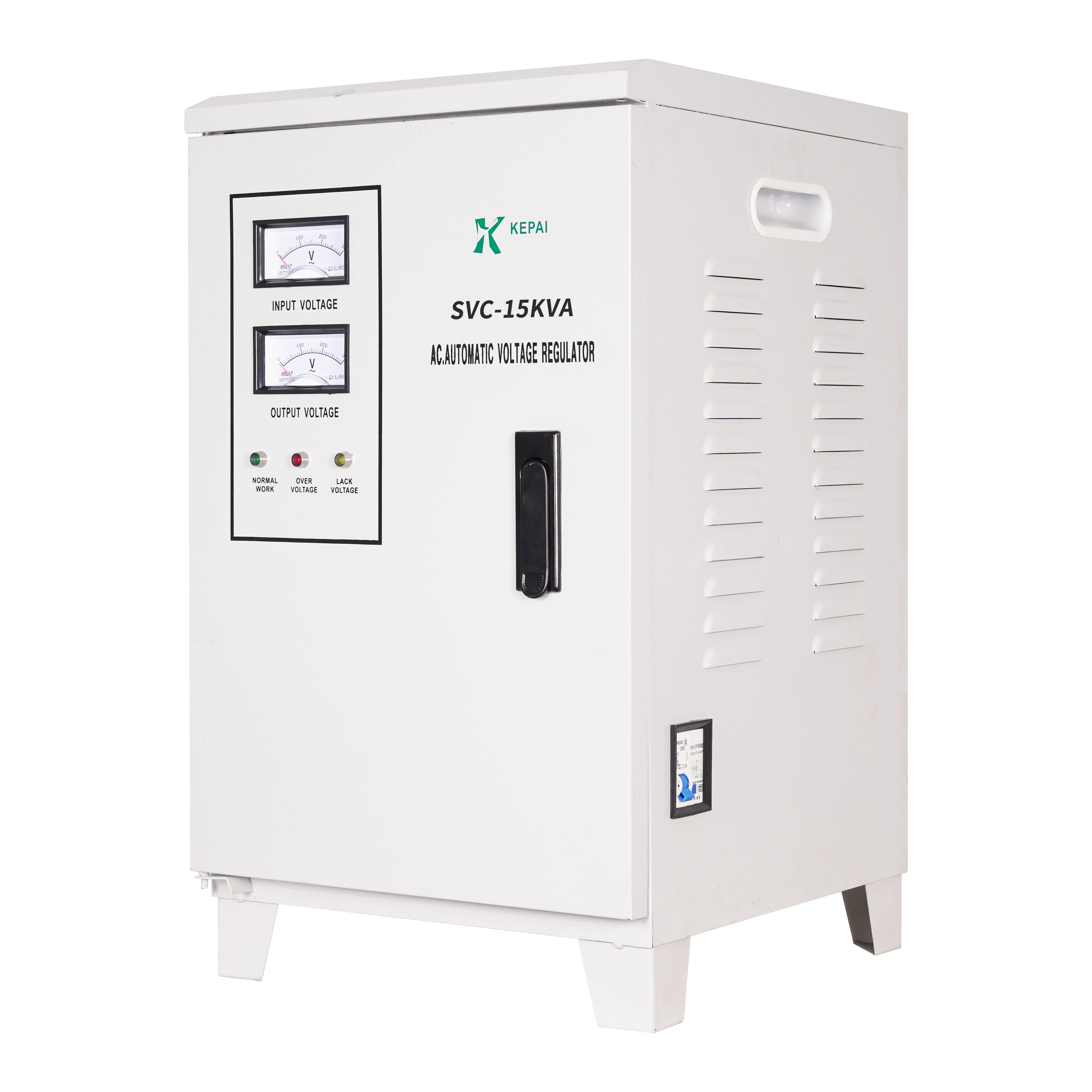 Regulador de tensão estabilizador personalizado 15kva, ponteiro monofásico, estabilizadores de servomotor, equipamentos de máquinas industriais