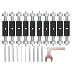 10Pcs Cassette Screw Support Rod Electrical Box Repairer Wall Mount Box Repair Electrical Accessories Drop ship