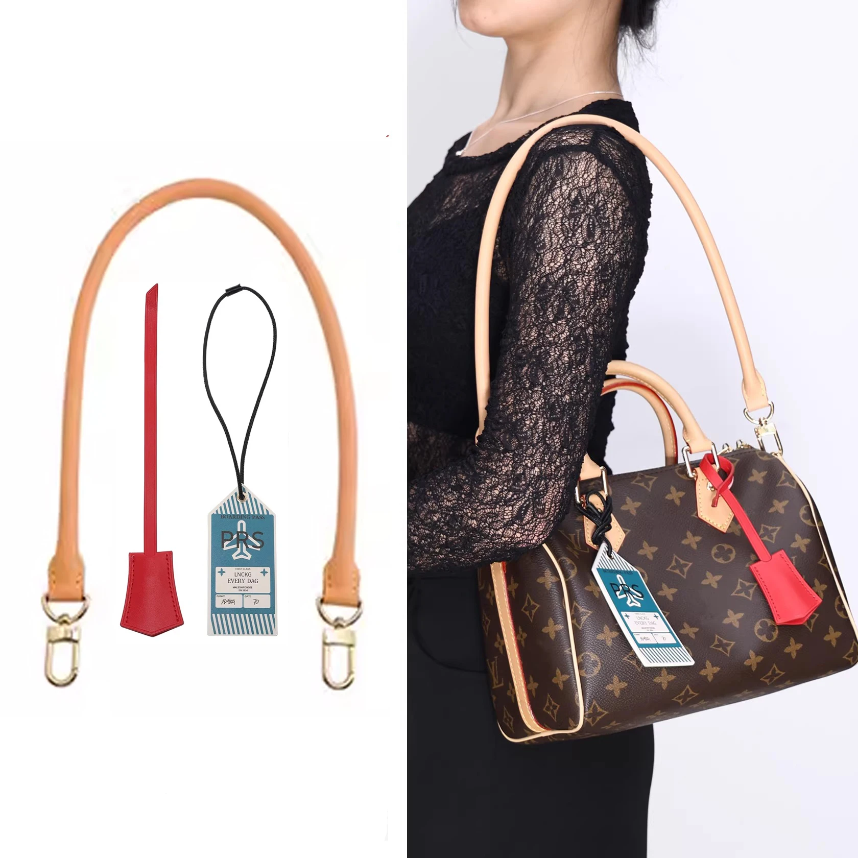 Boarding Pass Hang Tag Insert For Speedy25 30soft Keychain Bag Hanging Replacement Bag Strap Bag Insert Modification Accessories