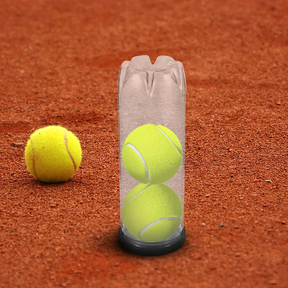 

5pcs Transparent Tennis Balls Storage Container Pvc Wear-Resistant Reusable Portable Balls Holder Clear Container For Tennis