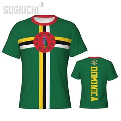 Tight Sports T-shirt Dominica Flag Dominican 3D For Men Women Tees jersey Clothes Soccer Football Fans Gift Patriotic T shirt