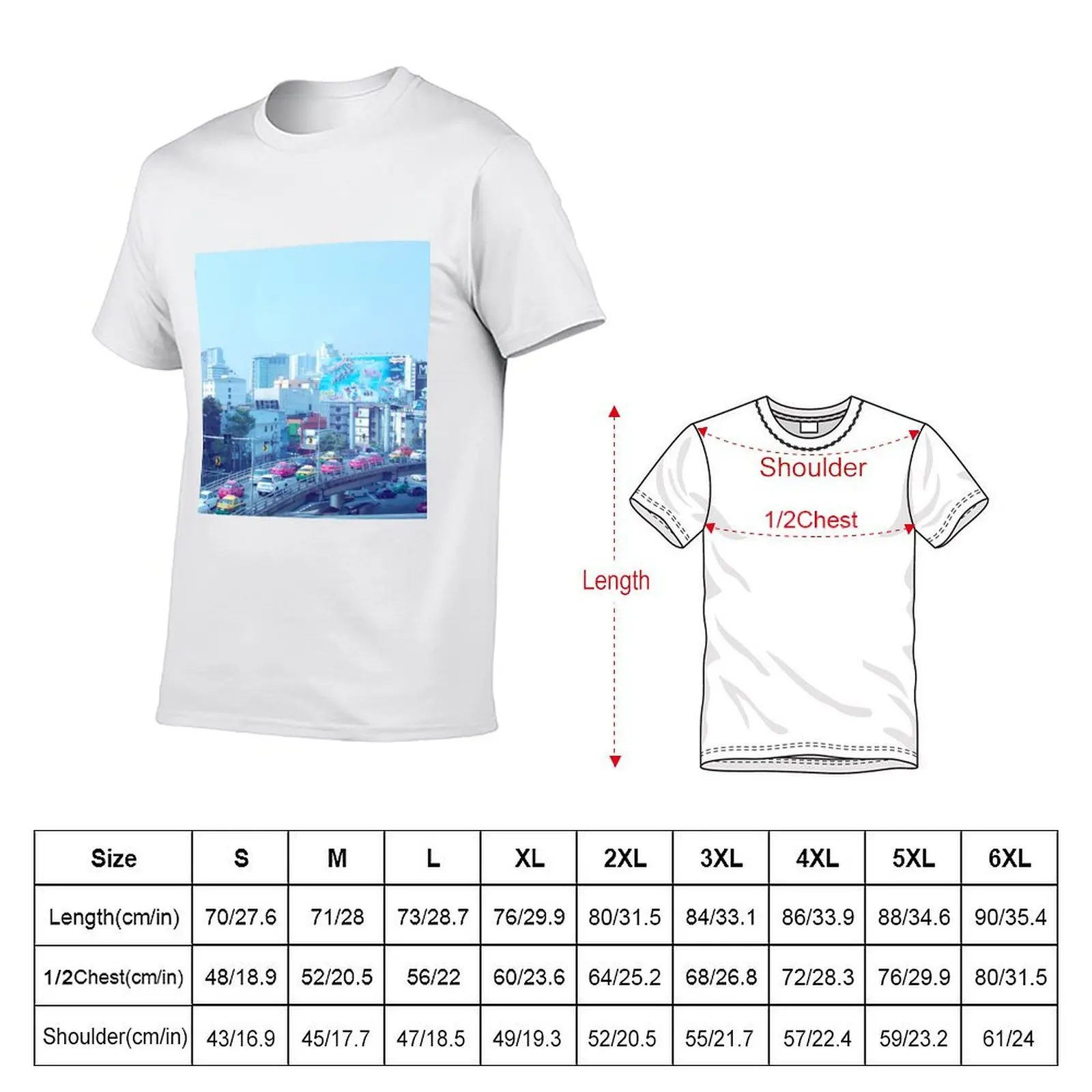 Traffic in Bangkok T-Shirt oversized graphic tee customs design your own tee shirts for men