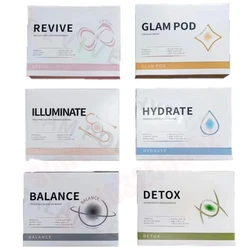 New Product Glam Revive Hydrate Detox Illuminate Gold kit CO2 Oxygenation Capsule Facial Pods Skin Care Oxygen Pods