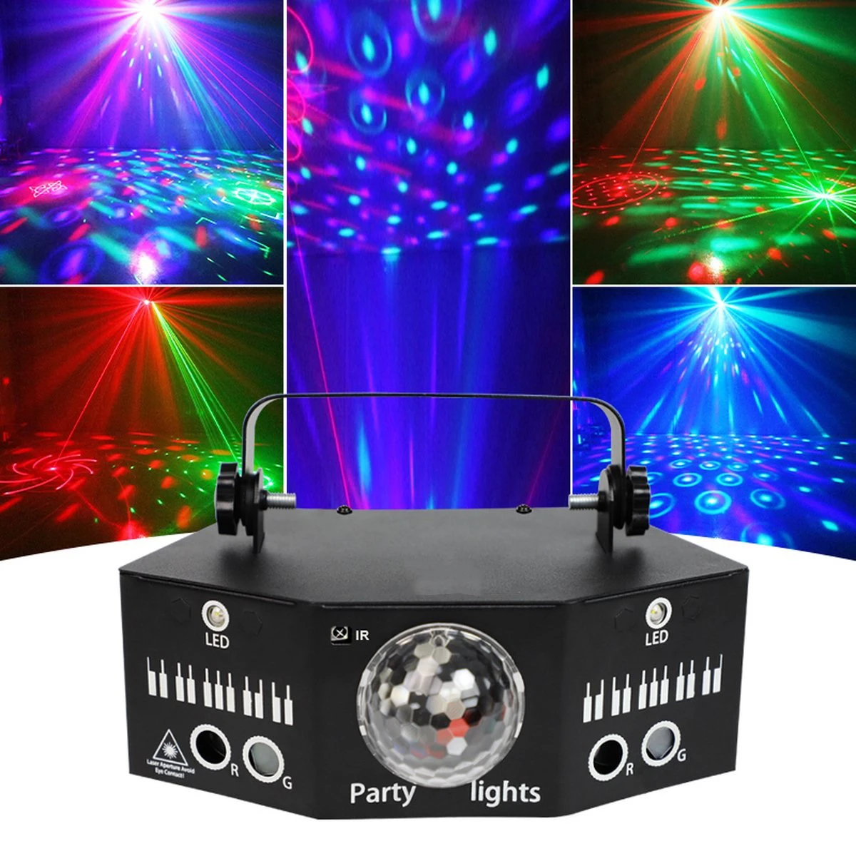 

Disco Party Lights Laser DJ Light DMX512 Stage DJ Party Disco Lighting with for Xmas Club Parties Birthday Christmas Wedding