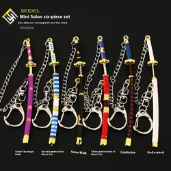 9cm One Piece Sword Zoro Weapon Enma Katana Shusui Samurai Wado Ichimonji Metal Model Luffy Sandai Kitetsu Home Decoration Toys