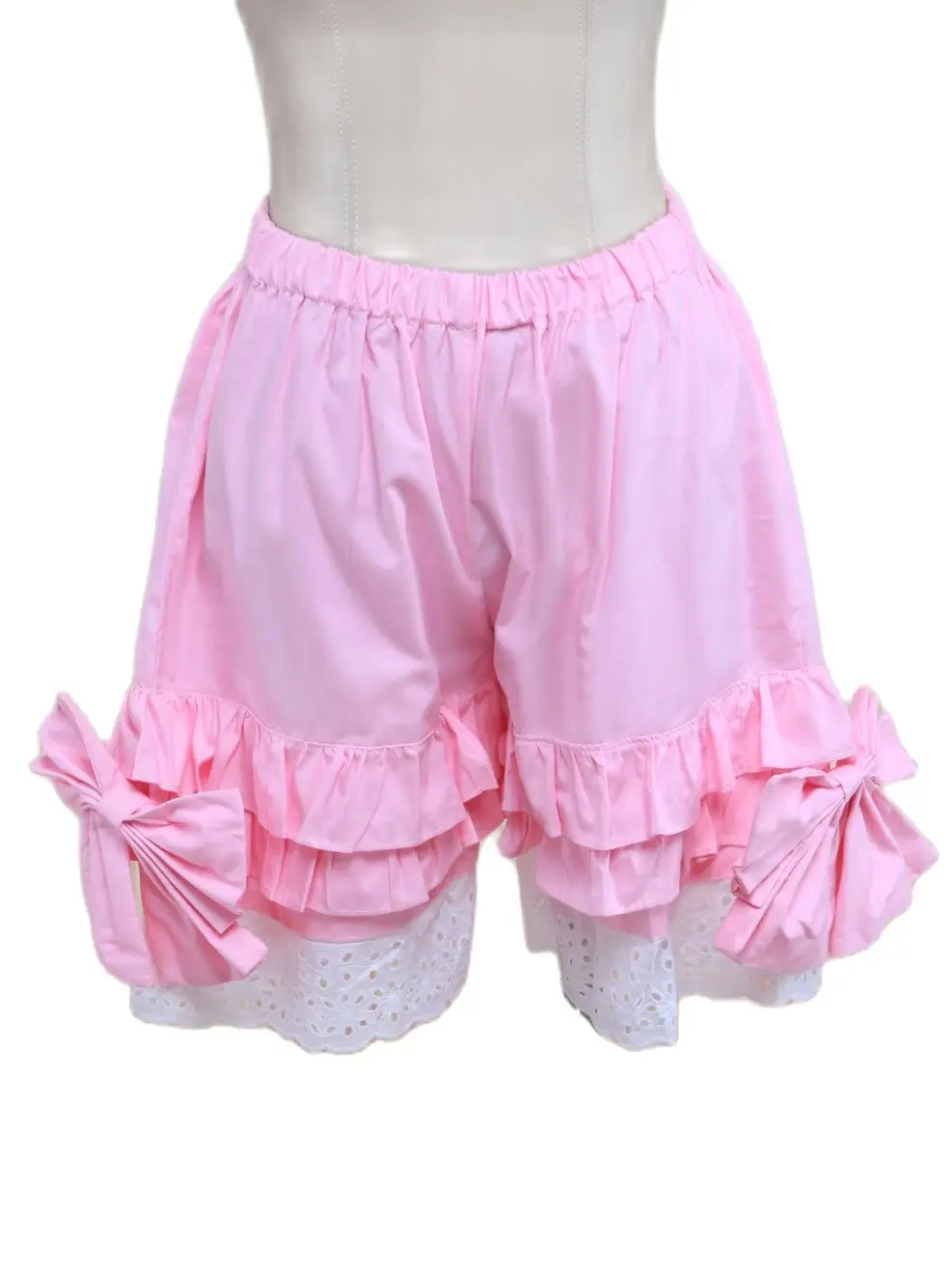 

Cotton Pink Lace Lolita Bloomers Lolita Shorts For Girl