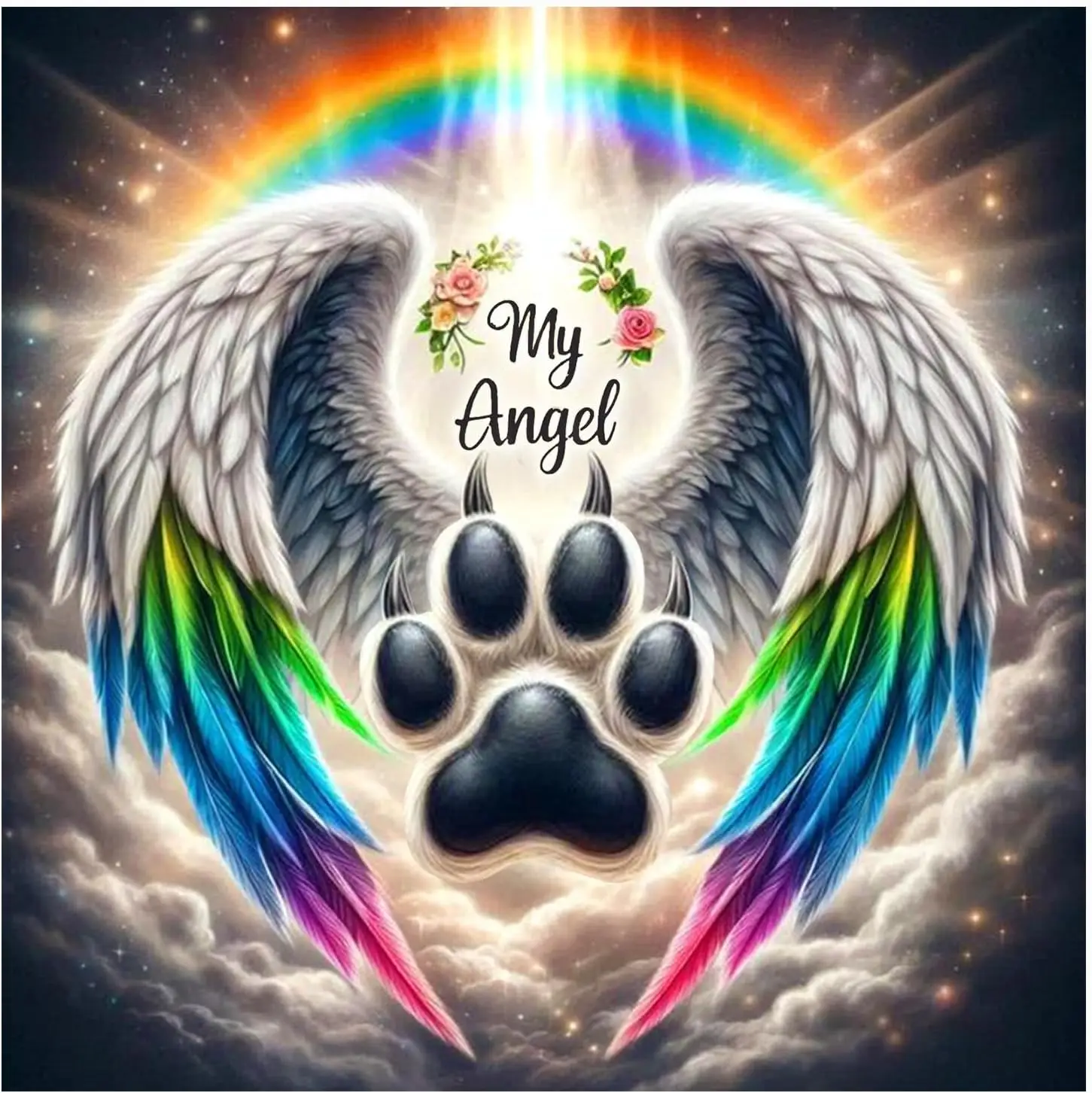 

Наборы для алмазной вышивки FHBUBPUP Angel Diamond для взрослых, наборы для алмазной живописи с изображением собаки для начинающих - DIY набор для создания картин из круглых алмазных страз с полной выкладкой