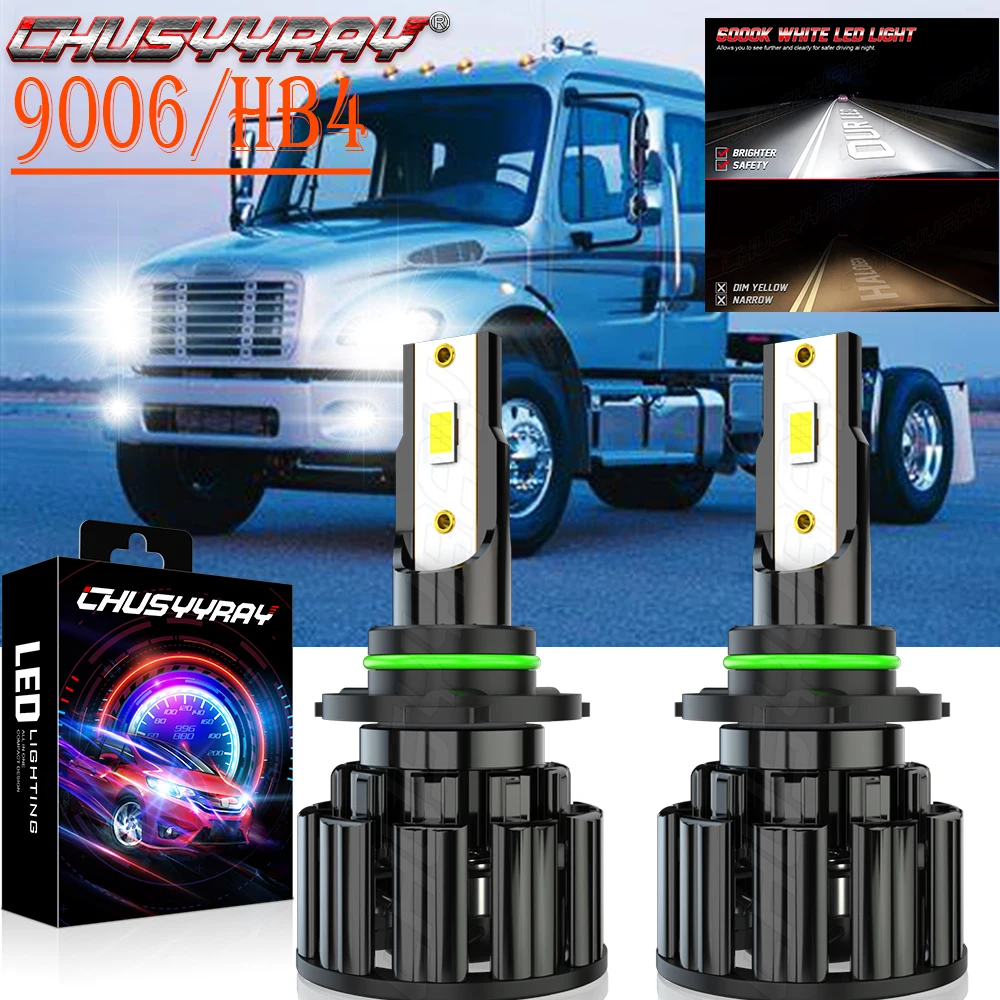 

CHUSYYRAY Car lights 9006/HB4 Compatible For Freightliner Columbia Hi-Low Beam LED Bulb Headlight Kit 1996-2017 Car accsesories