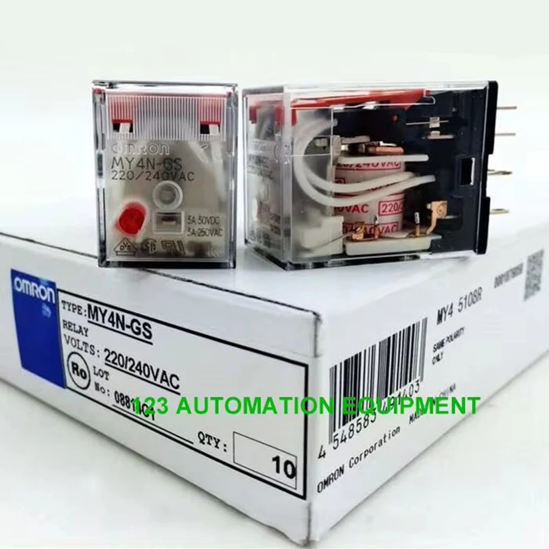 New Original My4n-gs 220 240vac 24vdc 12vdc Omron Relé