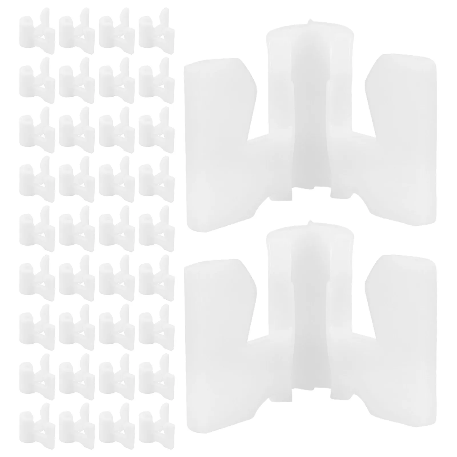100Pcs Cabinet Pipe Connectors Easy Assembly Adjustable Shoe Shelf Brackets Wire Rack Hardware Closet Storage Replacement Parts