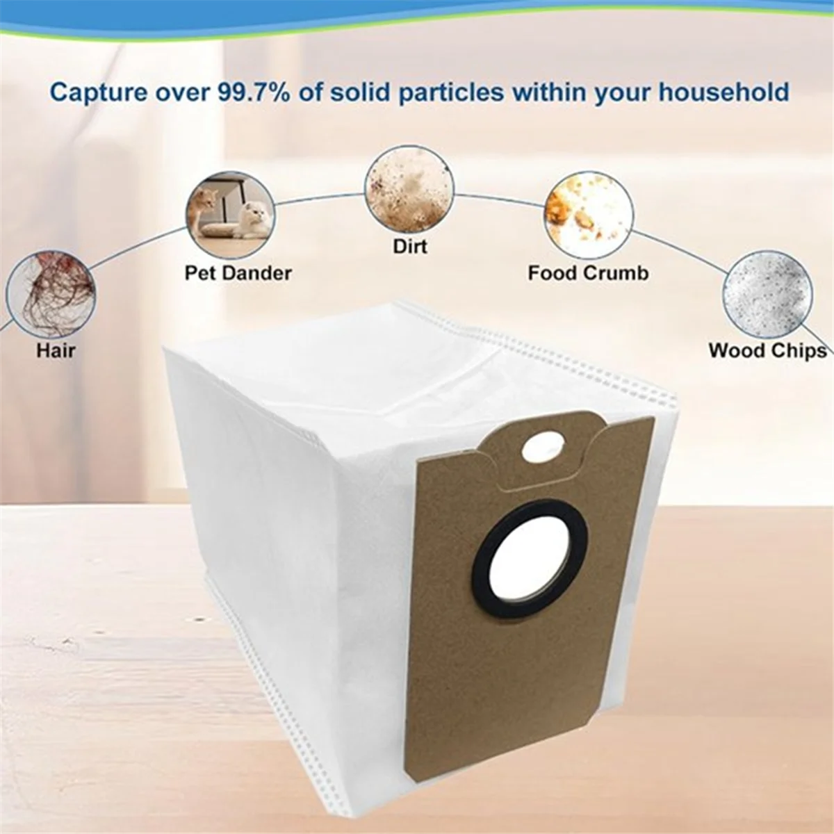 ฝุ่น bag8PCS ถุงเก็บฝุ่นสําหรับ 2499/7490/8290/2299 Series เครื่องดูดฝุ่นในครัวเรือนทําความสะอาดขยะถุงเก็บฝุ่น