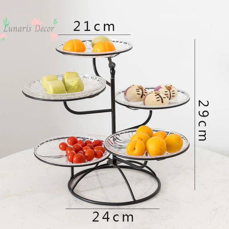 Nordic Multi-Layer Fruit Plate, Household Snack Storage Tray