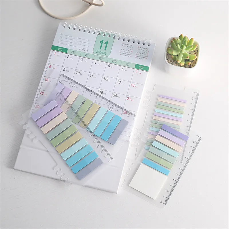 

200 Sheets Transparent Sticky Notebook PET Memo for Student Office Stationery Simple Tear Memo Pads Note Book Notepad