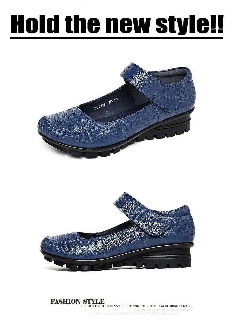 Neue Ankunft Herbst Frauen Schuhe Wohnungen Mary Jane Leder Mokassins Ballett Schuhe Casual Schwarz Loafers Damen Schuhe – Detail 29
