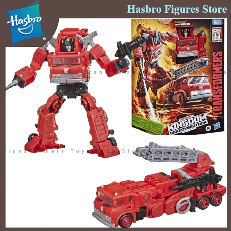 

In Stock HASBRO Transformers War for Cybertron Trilogy Kingdom WFC-K19 Inferno Action Figures Gift Hobbies