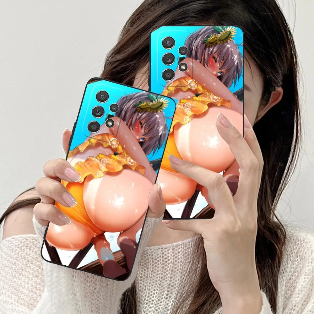 أنيمي Waifu هنتاي قضية الهاتف المحمول لسامسونج غالاكسي A73 72 71 70 56 55 54 53 52 36 35 34 23 16 15 5G اللون الغطاء الواقي