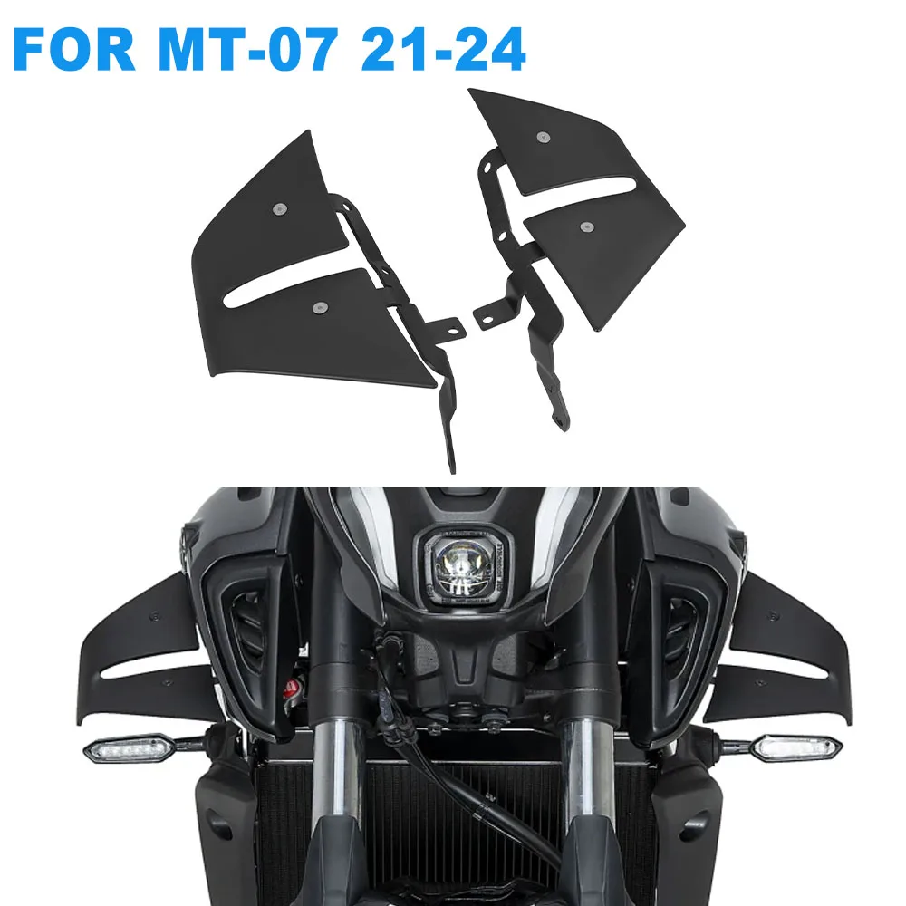 

MT-07 Motorcycle Side Downforce Spoiler Fairing Winglet For YAMAHA MT07 MT 07 2021-2023 2024 Naked Front Aerodynamic Wind Wing