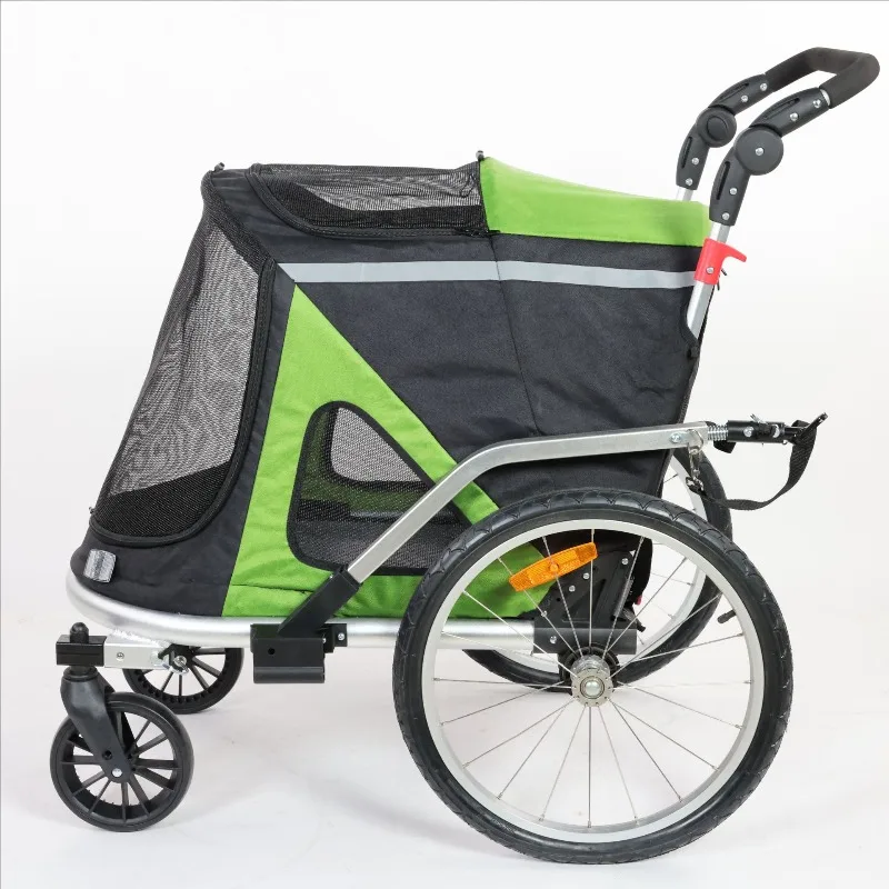

2-in-1 Outdoor Medium and Large Pet Special All-Aluminum Foldable Bicycle Trailer/Pet Dog