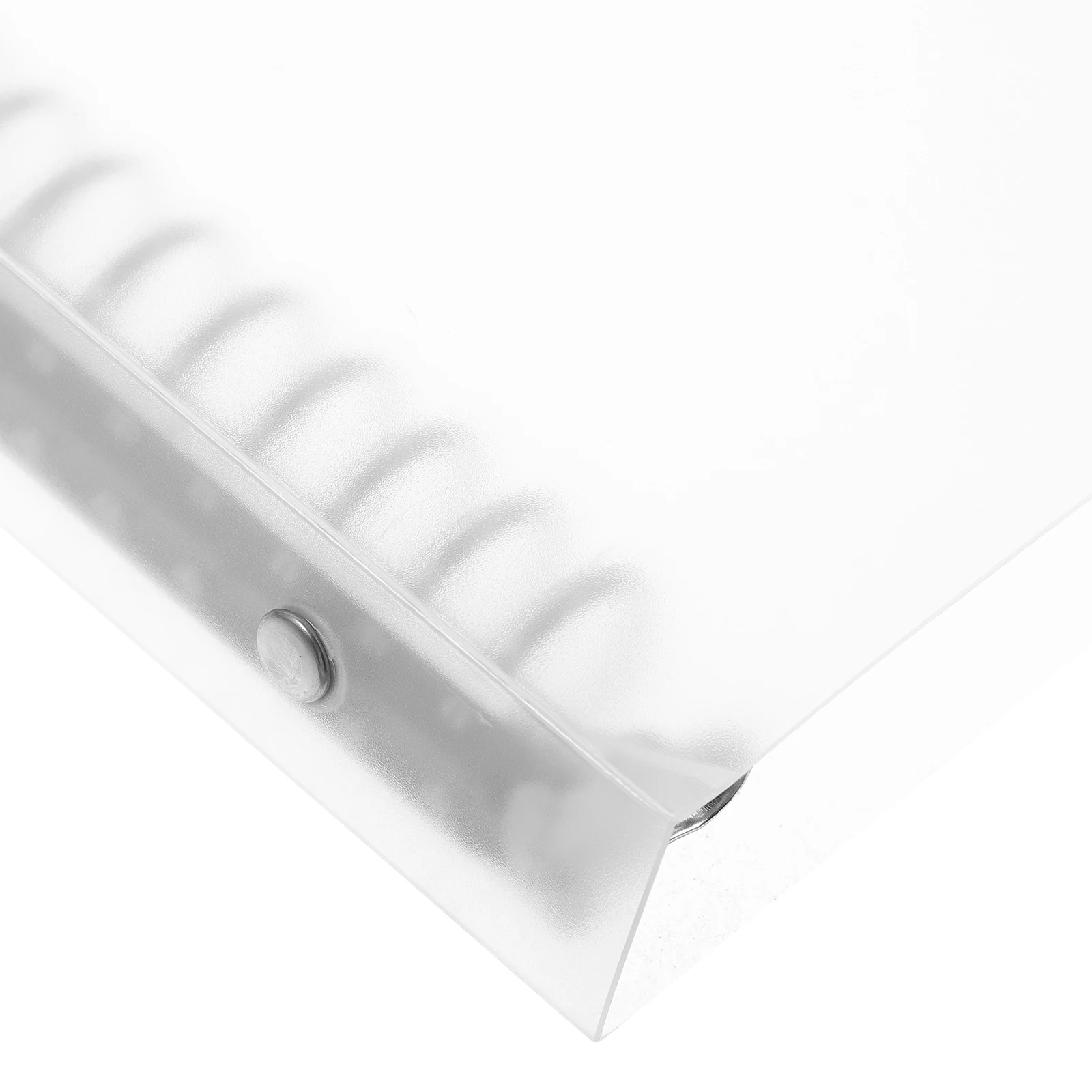 

1pc Transparent Binder Cover Sturdy Pp Material Anti-Slip Lightweight Aesthetic School Office Planner Document Organizer