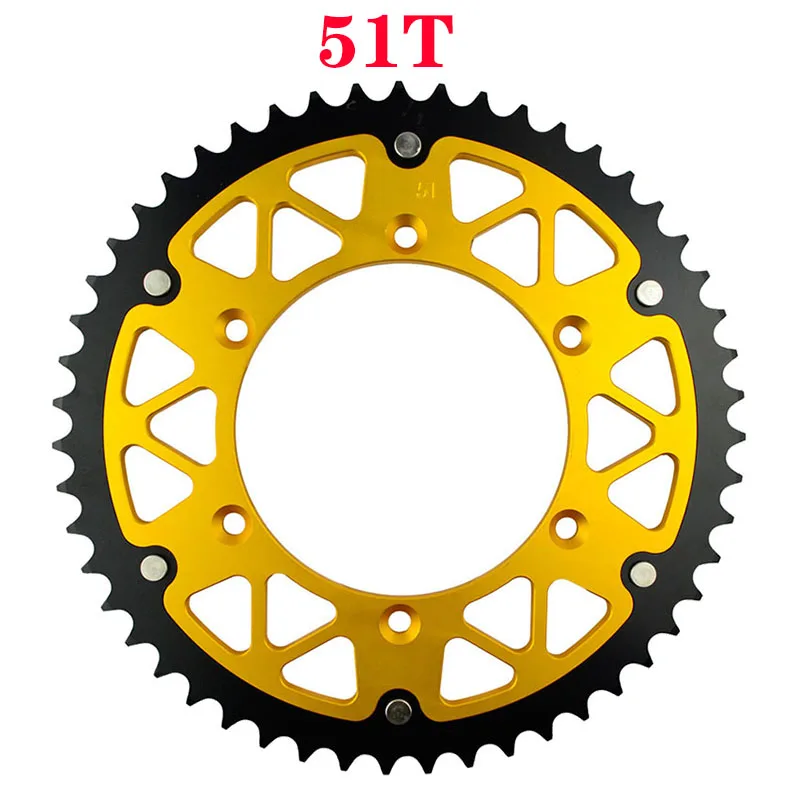 AHL Motorcycle 45T - 52T Rear Sprocket For SUZUKI DR-Z 400 TS200 1989-1994  RM-Z 250 RM-X RM-Z 450 DRZ400 RMZ250 RMX450 TS 200