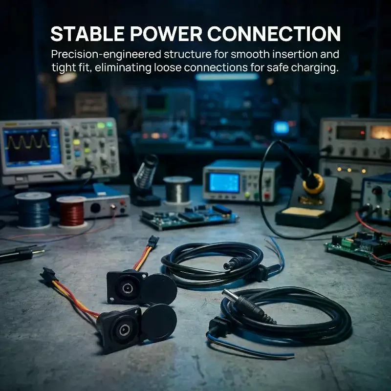 Electric Bike Charger Plug Round DC2.1 DC2.5 for 36V 48V Li ion Battery Secure Connection Charging Adapter for E Scooters