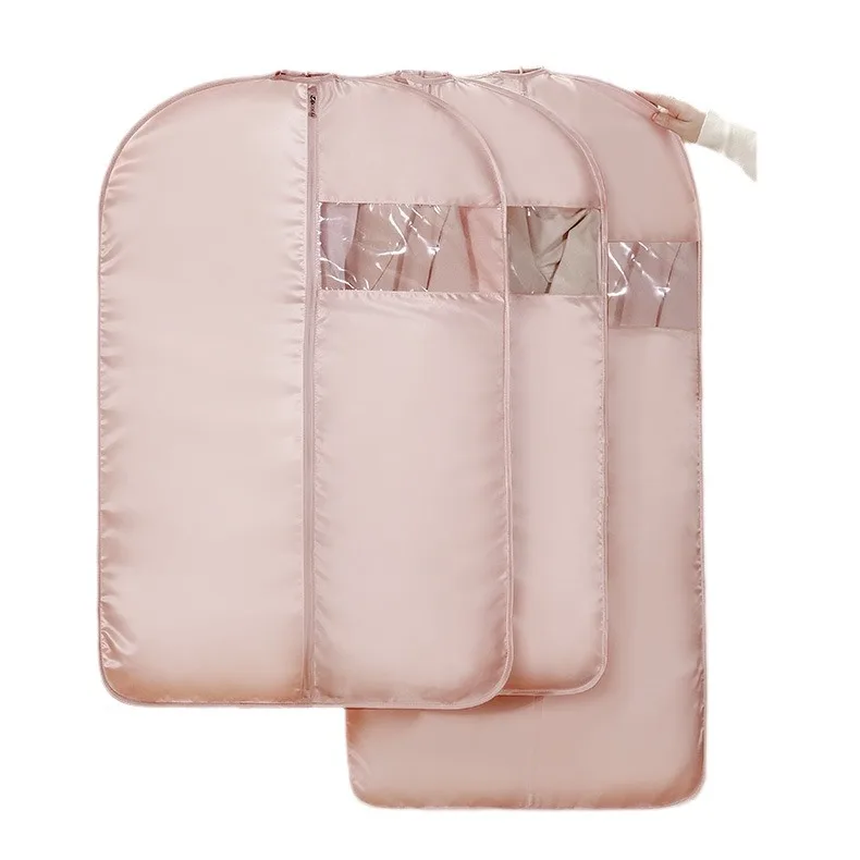 Clothes Dust Cover Hanging Clothes Bag Clothing Dust Cover Hanging Household Long Down Jacket Coat Storage Bag - view 4