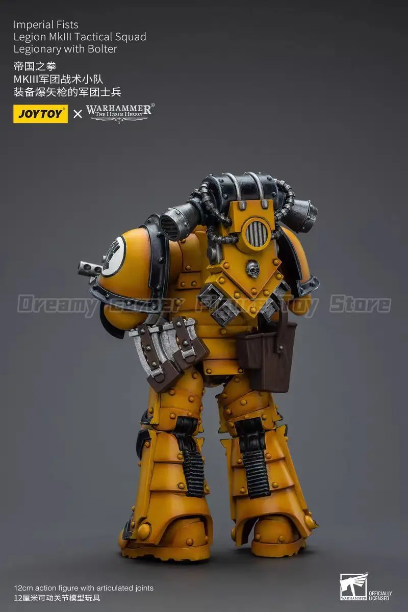 

【In Stock】JOYTOY Warhammer 40K Imperial Fists Legion Mklll Tactical Squad Legionary with Bolter 1/18 Action Figure