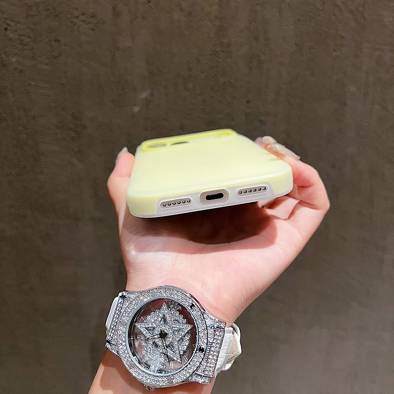 Luxury Candy Color Clear Matte Phone Case For iPhone 17 16 15 14 13 12 11 Pro Max Plus 17 Air Shockproof Bumper Soft Jelly Cover - náhled 3