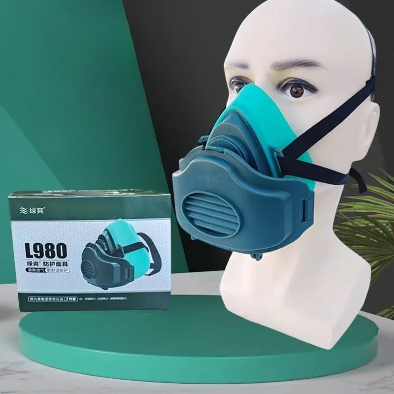 1pcs/2pcs/3pcs Protection Work Safety Protective Mask Dustproof Mask Filtering Grinding Painting Home Improvement Chemical Paint