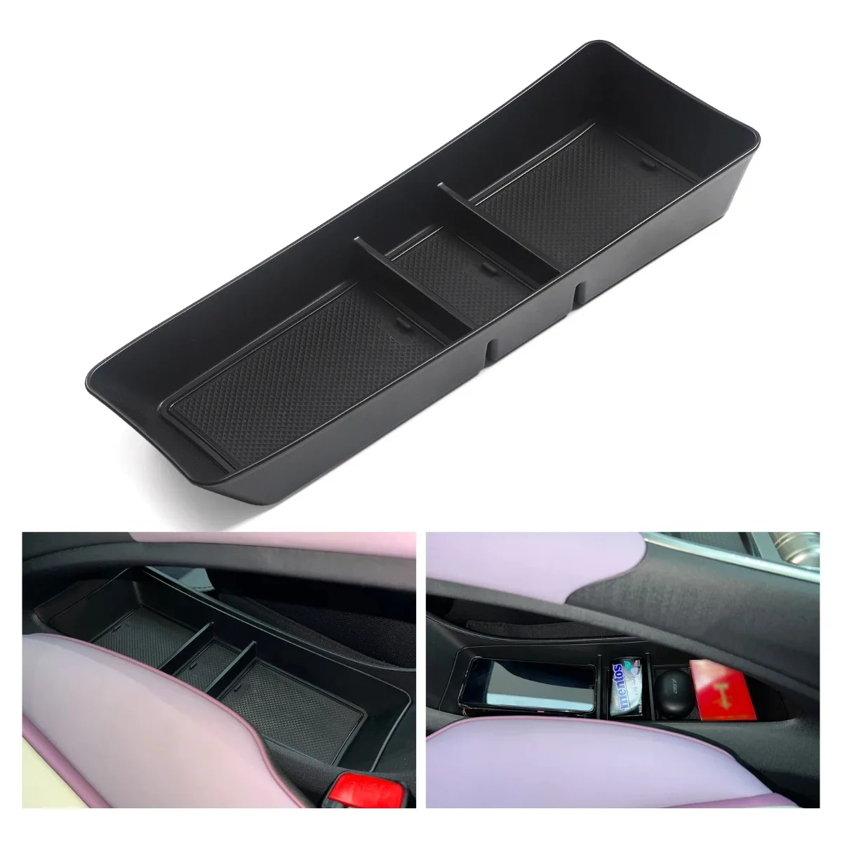 

for BYD Dolphin Car Center Console Tray Central Lower Layer Storage Box Organizer Accessories Tidying 2022-2025