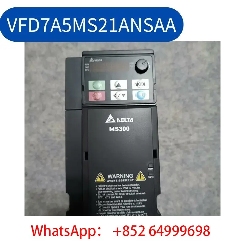 

second-hand VFD7A5MS21ANSAA inverter 1.5KW 220v tested ok