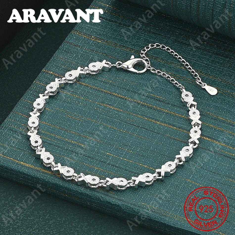 925 Sterling Silver Faceted Heart Bracelet – Vintage-Style Statement Jewelry Gift For Women